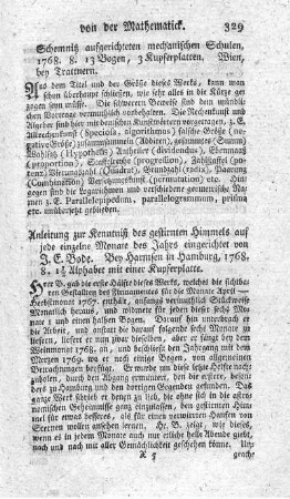 Anleitung zur Kenntniß des gestirnten Himmels.
