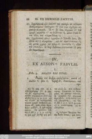 IV. Ex Aesopi Fabulis.