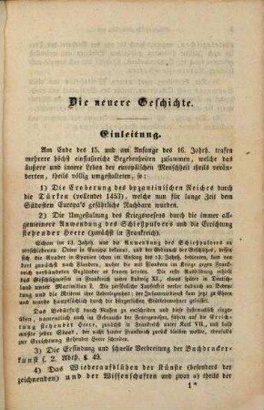Grundriß der Geographie und Geschichte der alten, mittlern und neuern Zeit für die mittleren Klassen höherer Lehranstalten, 3. Die neuere Zeit