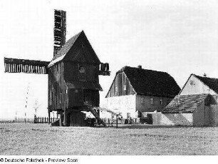Bockwindmühle und Mühlengehöft, Sachsen (vor 1945)