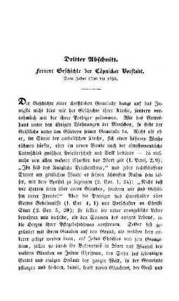 Dritter Abschnitt. Fernere Geschichte der Cöpnicker Vorstadt. Vom Jahre 1700 bis 1750