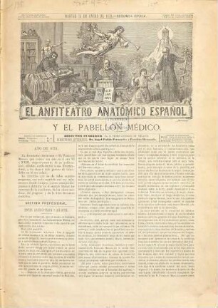 El anfiteatro anatómico español, 6. 1878, Jan. - Aug.