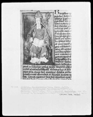 Chronicon episcoporum Verdensium (786-1482) — Bildnis Bischof Bartoldus von Verden