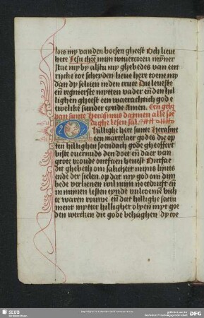 72v-73r: Gebet zum hl. Erasmus (Sancte Herasme preciose martyr, nl.)