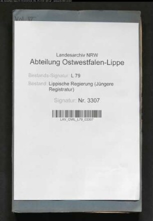 Anpflanzung und Nutzung von Bäumen an den Chausseen, Band 15