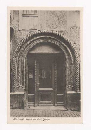 Alt-Kassel. Portal am Haus Graben