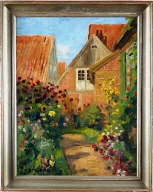 Hinterhof in Neuhaus Oste, um 1925 (K. O. Matthaei)