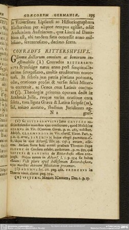 Conradus Rittershusius