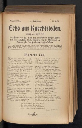 August 1904. 11. Heft