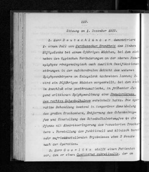 Sitzung am 1. Dezember 1925.