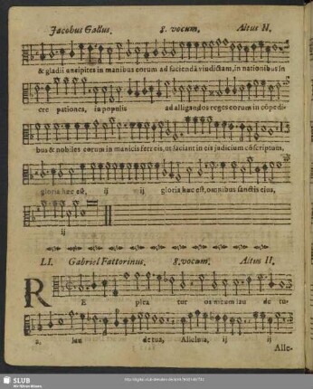 [Cantiones LI. bis L.XV.]