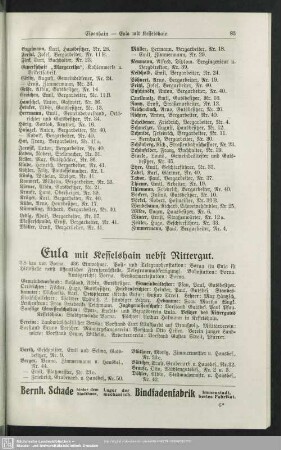 Eula mit Kesselshain nebst Rittergut