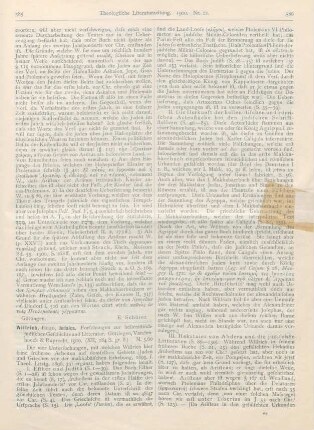 585-589 [Rezension] Willrich, Hugo, Judaica. Forschungen zur hellenistischen-jüdischen Geschichte und Literatur