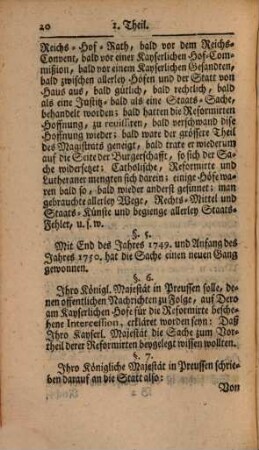 Hanauische Berichte von Religions-Sachen, 1. 1750 = Th. 1 - 8