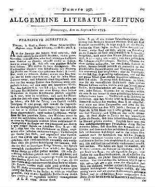 Buch der Weisheit und der Tugend, zum Geschenk der Alten an ihre liebe Jugend. Nebst einem kurzen Anhange moralischer Gedanken über Zeit, Tod und Ewigkeit etc. Wien: Mößle, 1793