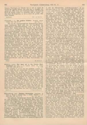 231-234 [Rezension] Ehrenberg, Hans, Östliches Christentum. Dokumente. 1.: Politik
