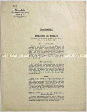 Merkblatt der Reichsstelle für Gemüse und Obst zur Obsternte im Inland