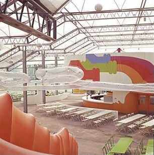 Lanz, Peter; München; Olympische Spiele 1972, Olympia Restaurant Süd - Innenansicht