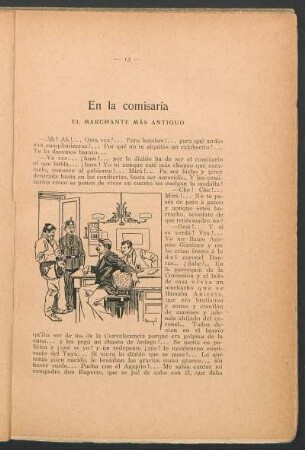 En la comisaría : El marchante más antiguo