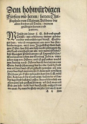 Ains Juden büechlins verlegung: darin ain Christ, gantzer Christenhait zů schmach, will es geschehe den Juden vnrecht in bezichtigung der Christen kinder mordt. Hierin findst auch vil histori, was übels vnd büeberey die Juden in allem teütschen land, vnd andern künigreichen gestift haben
