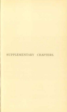 Supplementary chapters