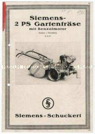 Motorisierte Gartenfräse