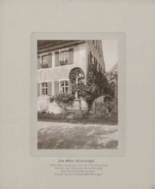 Kreuz an der Straße in Oberglottertal