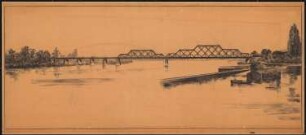 Rheinbrücke, Speyer: Perspektivische Ansicht