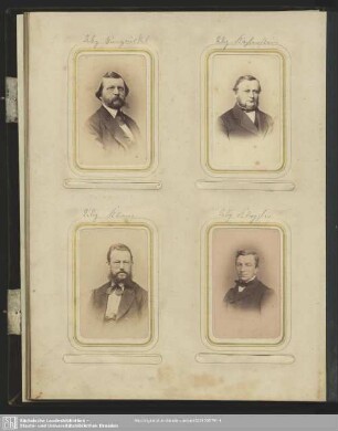Adolph Moritz Jungnickel; Eugen Käferstein; Robert Klemm; Karl Ernst Klopfer