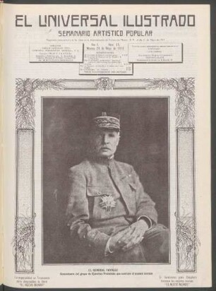 [Fotografía de] El general Fayolle : Comandante del grupo de ejércitos franceses que contuvo el avance alemán