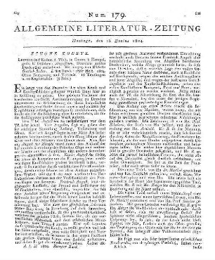 Loreye, J.: Theorie der Dichtkunst durch lateinische und deutsche Muster beleuchtet. T. 1-2. Tübingen: Cotta 1801-02