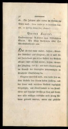 Viertes Kapitel. Vorbereitungs-Anstalten zum klösterlichen Stand. ...