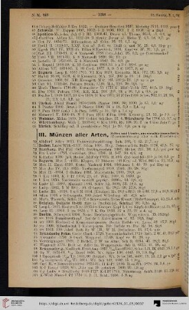 III. Münzen aller Arten (Nr. 70-184)
