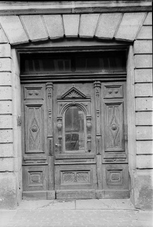 Dresden-Neustadt, Schönfelder Straße 17. Wohnhaus (um 1890). Haustür