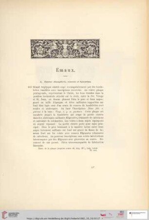 Emaux (Nr. 603 - 667)