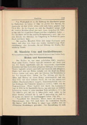 III. Männliche Urin- und Geschlechtsorgane.
