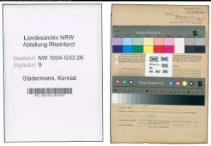 Entnazifizierung Konrad Stadermann , geb. 16.06.1892 (Rektor)