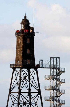 Deutschland. Niedersachsen. Dorumer Neufeld. Leuchtturm Obereversand