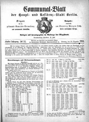1864,52: No. 52, 25. Dezember 1864