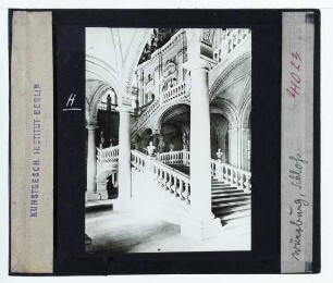 Würzburg, Residenz : Innenansicht, Treppenhaus, Erdgeschoss