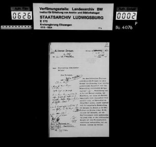 Stromversorgung der Gemeinden des Oberamts Öhringen