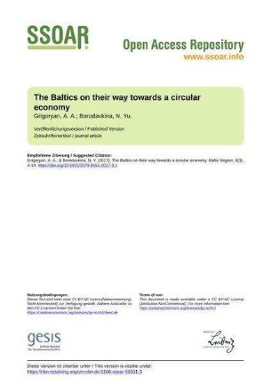 The Baltics on their way towards a circular economy