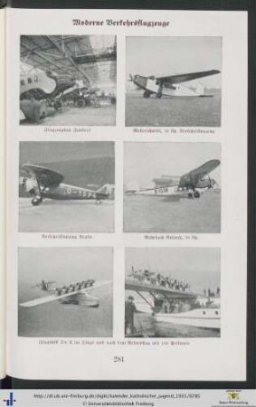 Illustrationen: Moderne Verkehrsflugzeuge.