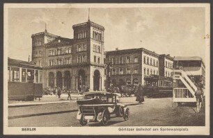 Ansichtskarte "Görlitzer Bahnhof am Spreewaldplatz" [1/2]