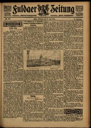 Zweite Ausgabe vom Mittwoch, den 27. Juli 1904.
