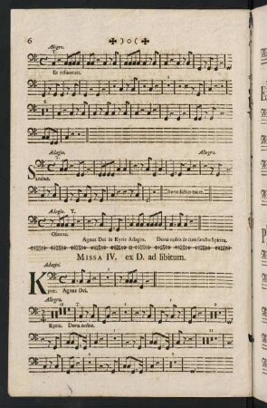 6-12, Missa IV. - VI.