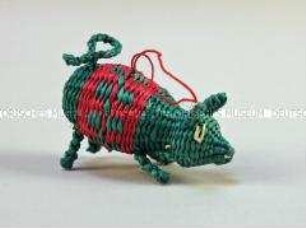 Christbaumschmuck: Grüne Katze