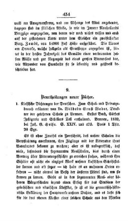 Beurtheilungen neuer Bücher