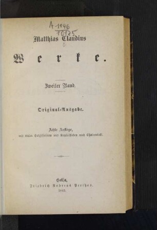 Bd. 2: Werke