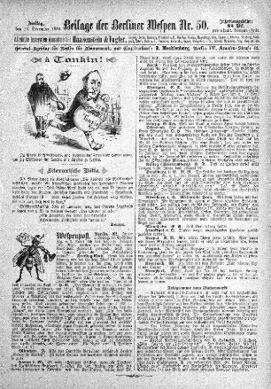 Beilage der Berliner Wespen Nr. 50